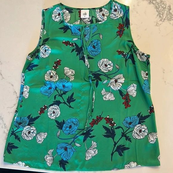 Green Sleeveless Top M - Picture 2 of 6